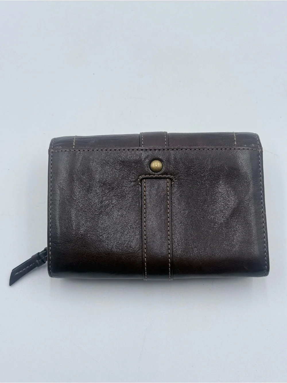 Vintage Coach Soho Buckle Trifold Leather Women’s Wallet Turquoise Interior